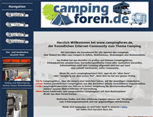 Tablet Screenshot of campingforen.de